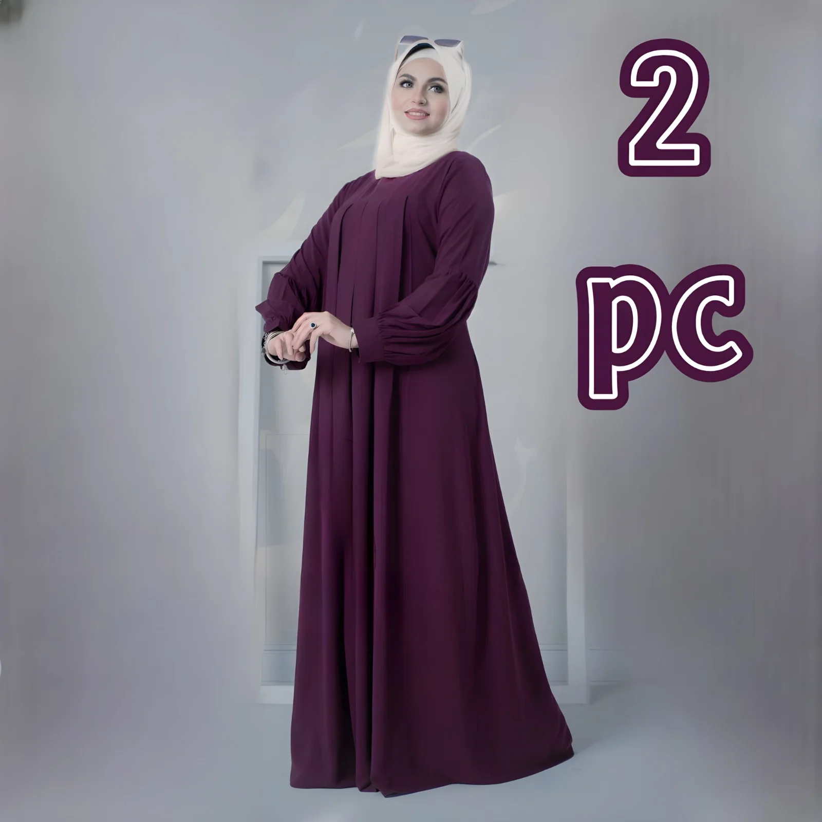 عبايات الاميرات 2 قطع بالفولار