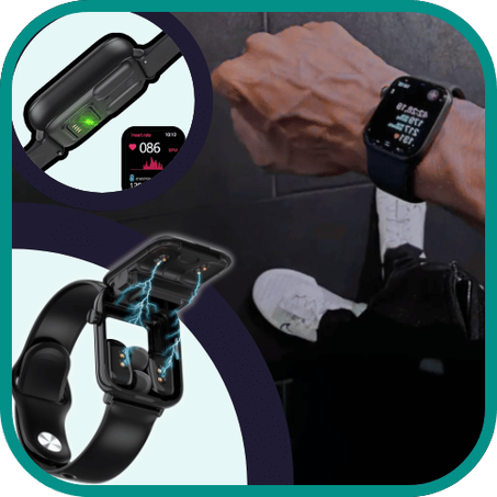 TWS الذكية 2 في 1 مع سماعات أذن Tuanzi X8S ساعة