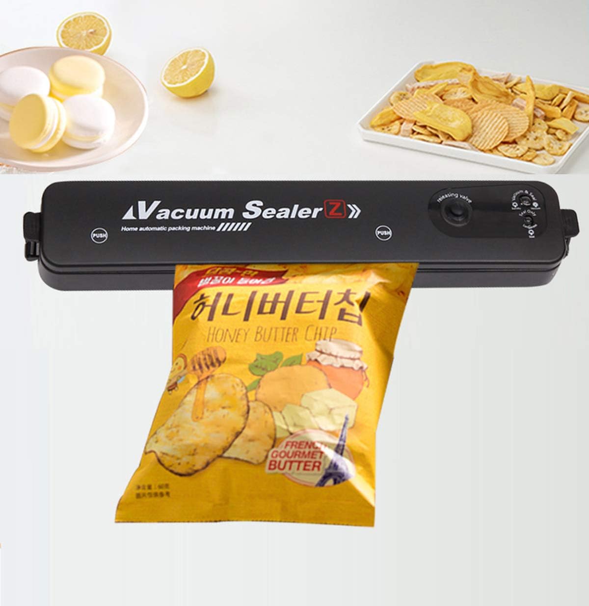 جهاز شفط الهواء وغلق الأكياس