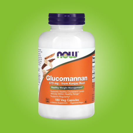 جلوكومانان - 1,725 ملجم - 180 كبسولة (575 ملجم لكل كبسولة)