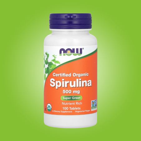 سبيرولينا عضوية معتمدة،  500 ملغ - 100 كبسولة