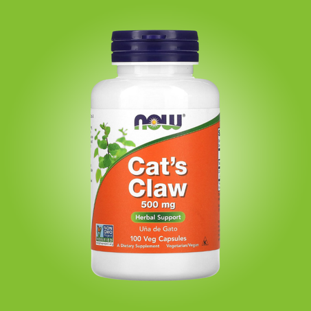 مستخلص نبات مخلب القط، 500 ملجم - 100 كبسولة