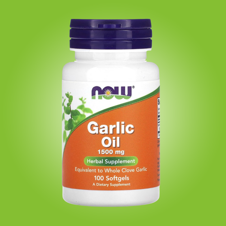 زيت الثوم، 1500 ملغ - 100 كبسولة