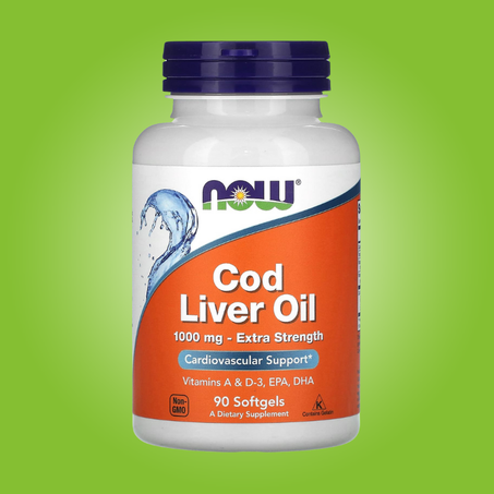 زيت كبد القد قوة إضافية، 1,000 ملجم - 90 كبسولة