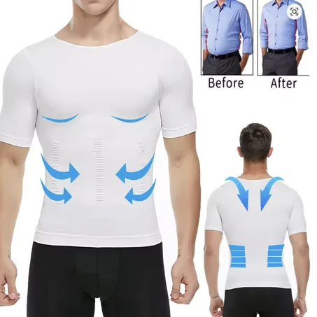 مشد الجسم للرجال باكمام قصيرة