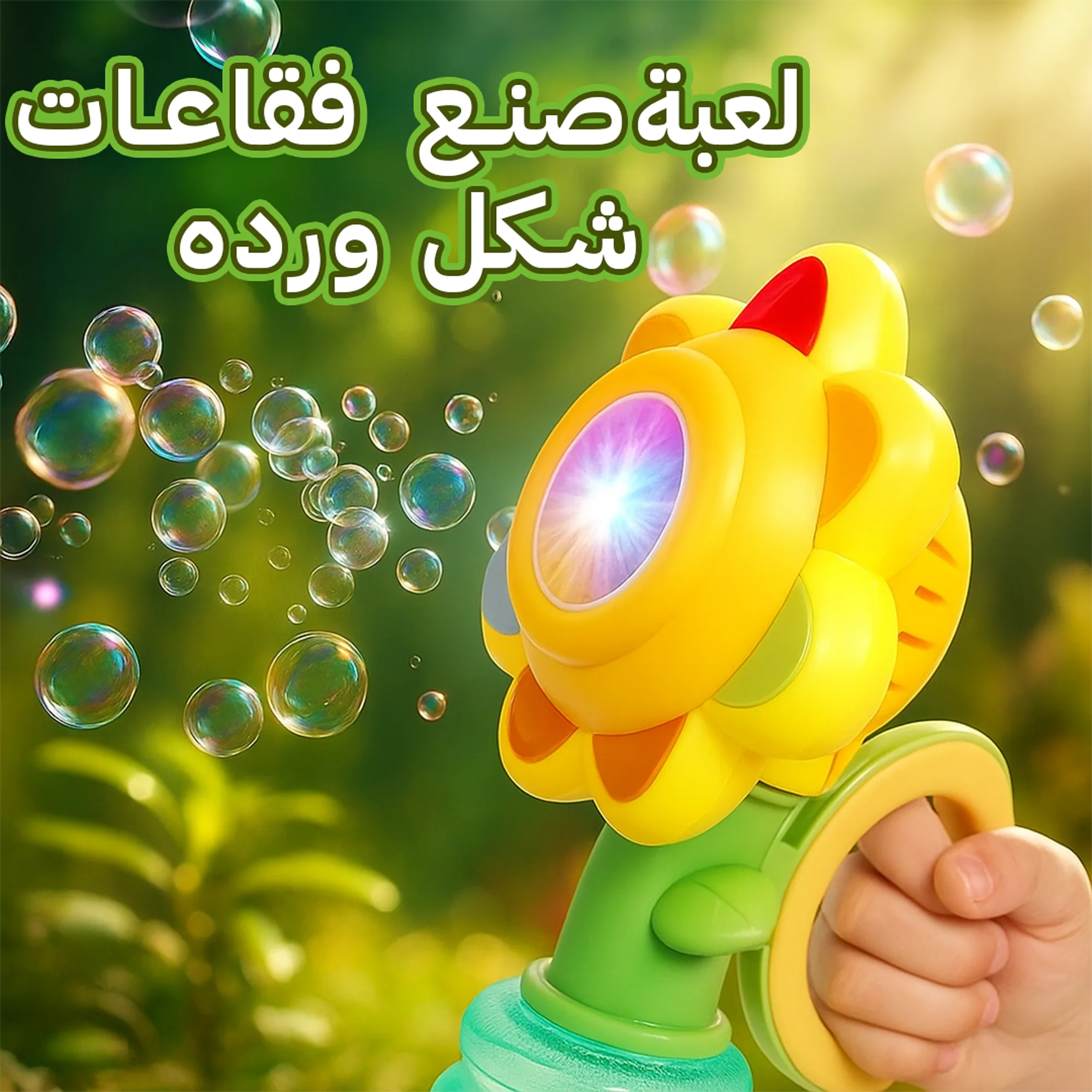 لعبة  صنع فقاعات شكل ورده