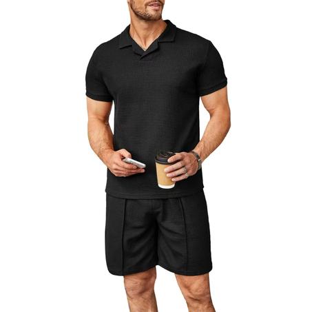 Ensemble polo et short 2 pièces pour homme