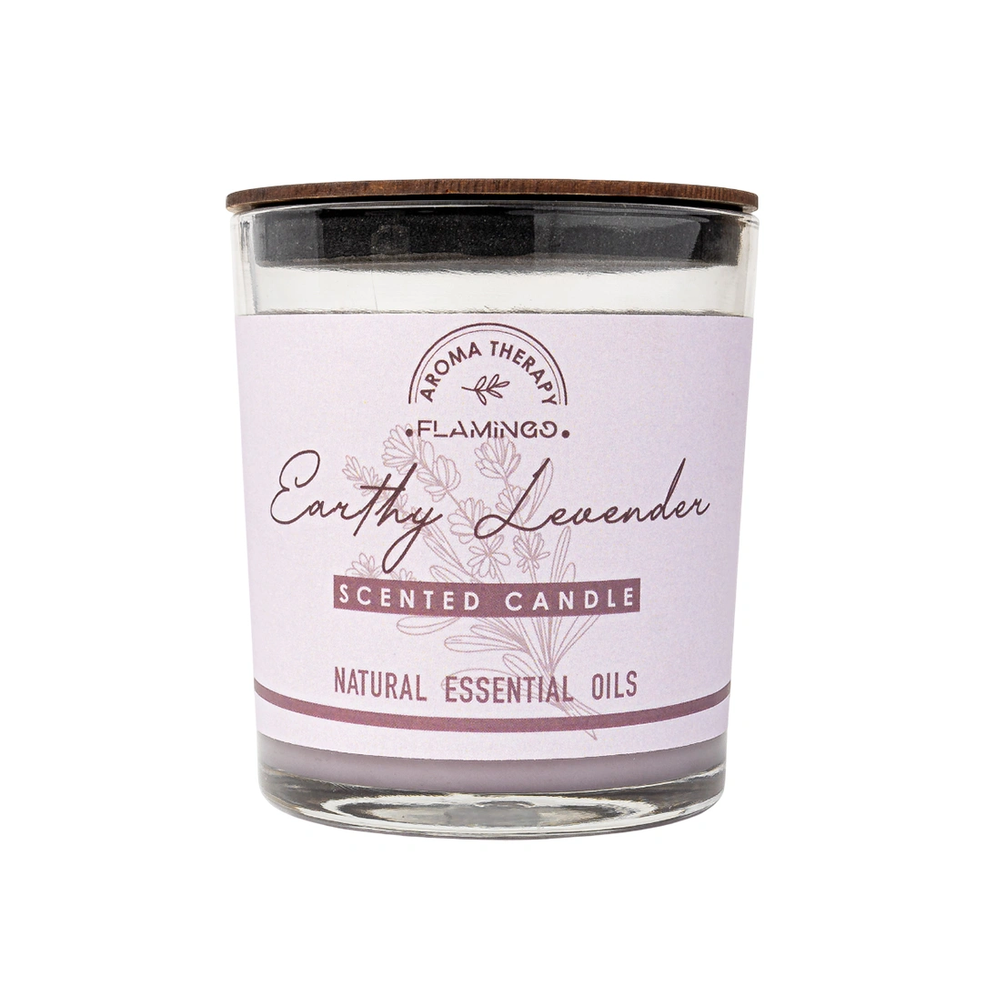 Earthy Lavender Aroma Therapy Candle