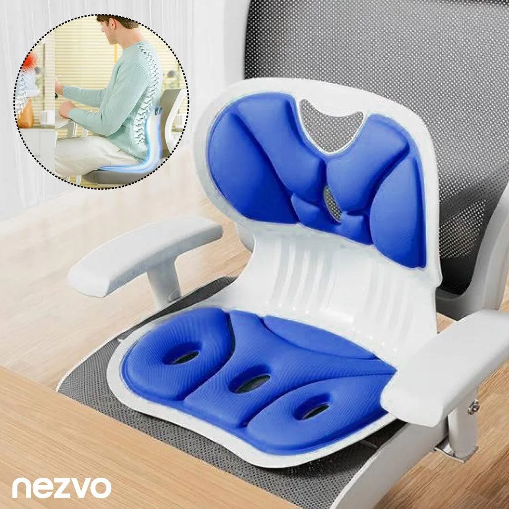 وسادة دعم الظهر والجلوس المريحة – مصحح وضعية الجسم لتخفيف آلام الظهر والرقبة