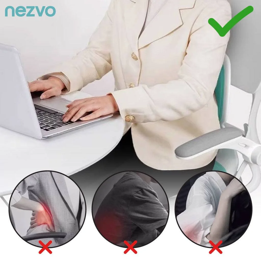 وسادة دعم الظهر والجلوس المريحة – مصحح وضعية الجسم لتخفيف آلام الظهر والرقبة