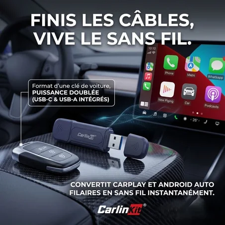 CarlinKit MINI 5 Pro : La Révolution Sans Fil pour Votre Voiture