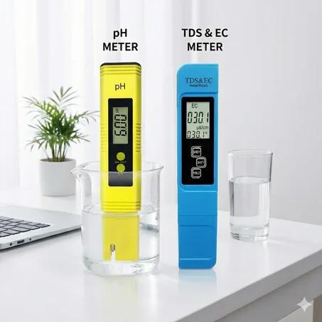 اختبار 2 في 1 للرقابة الكاملة على جودة المياه