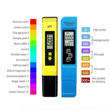 اختبار 2 في 1 للرقابة الكاملة على جودة المياه