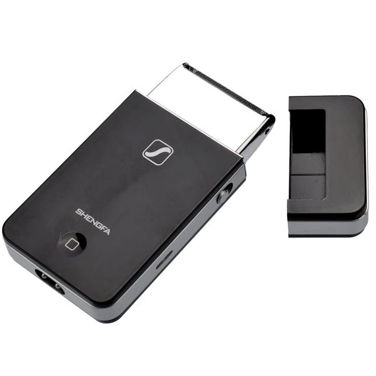 ماكينة حلاقة كهربائية قابلة لإعادة الشحن - Rechargeable Electric Shaver (Black)