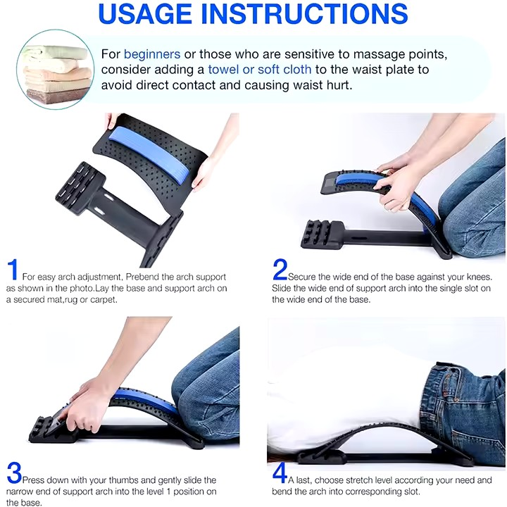 جهاز مصحح وضعية الظهر - Lumbar Massager (Purple)