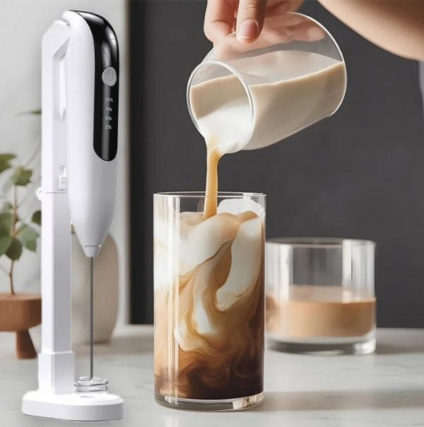 خفاقة كهربائية لاسلكية بيضاء - Electric Whisk (White)