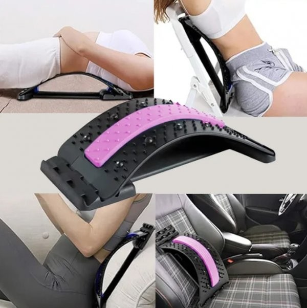 جهاز مصحح وضعية الظهر - Lumbar Massager (Pink)