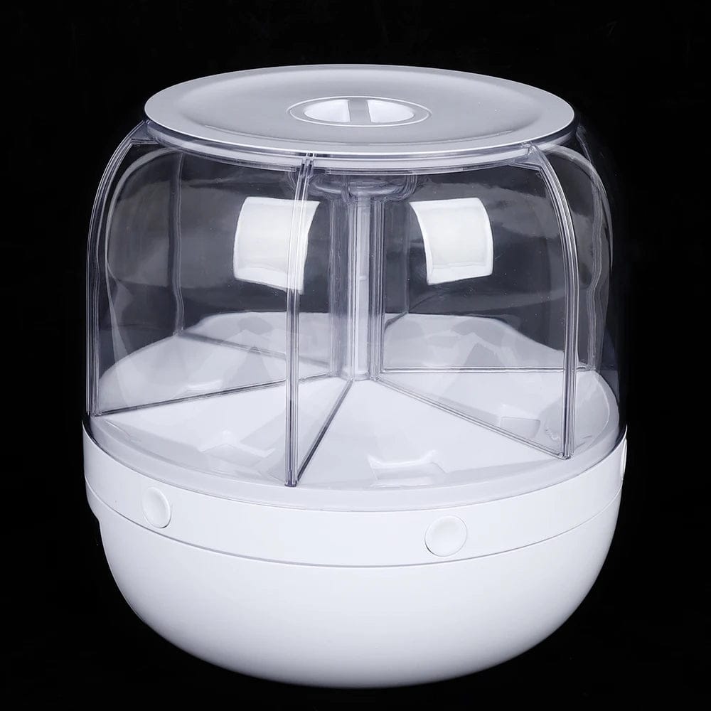 موزع الحبوب الدوار°360 ستة أقسام - Rotating 360° Food Container