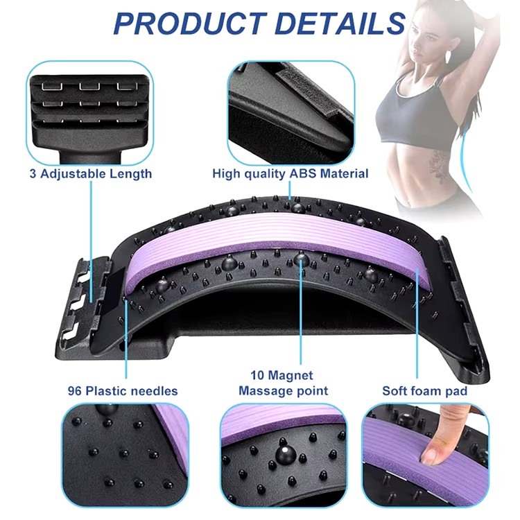 جهاز مصحح وضعية الظهر - Lumbar Massager (Purple)