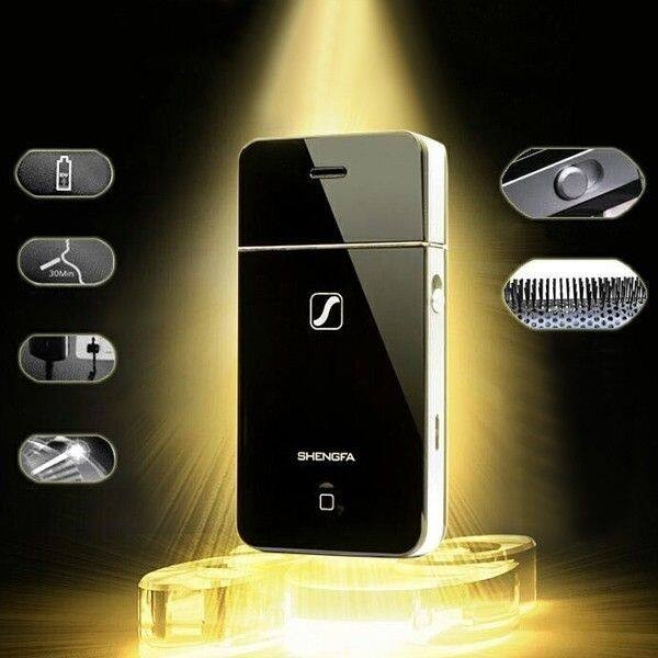 ماكينة حلاقة كهربائية قابلة لإعادة الشحن - Rechargeable Electric Shaver (Black)