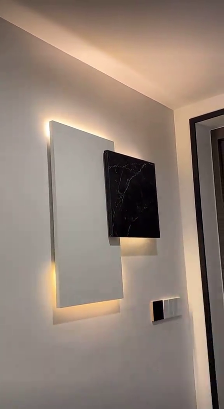غطاء عصري للعداد الكهربائي مع اضاءة  LED