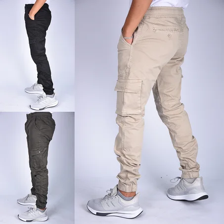 Pack de 3 Cargo en toile ( Noir+Beige+Vert Militaire)