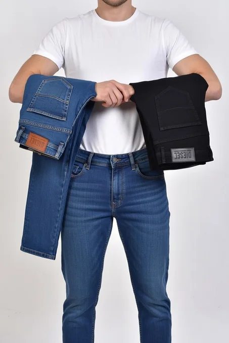 3 Jeans  Premuim 100% coton - Coupe Normale Ref-DP44190