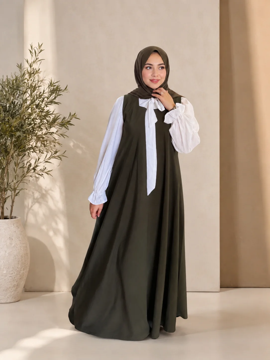 Robe fleur avec chemise