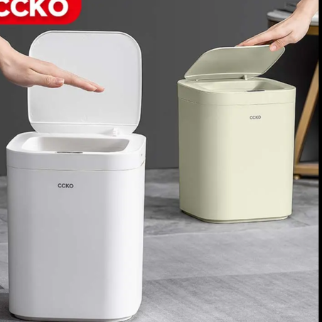 سلة المهملات الذكية نظافة  بدون لمس - أناقة، راحة، وتكنولوجيا في خدمتك