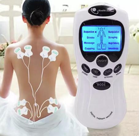 جهاز العلاج بالتنبيه الكهربائي  ELECTROSTIMULATEURE 🇩🇪 مع 8 ملصقات + شاحن