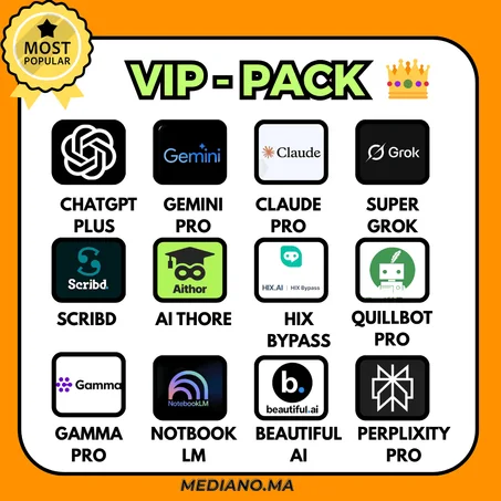 1👑 الباقة الملكية – VIP