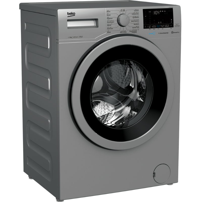 machine a laver Beko 9 kg – WTV9636XS0S – Inverter SteamCure – Argent