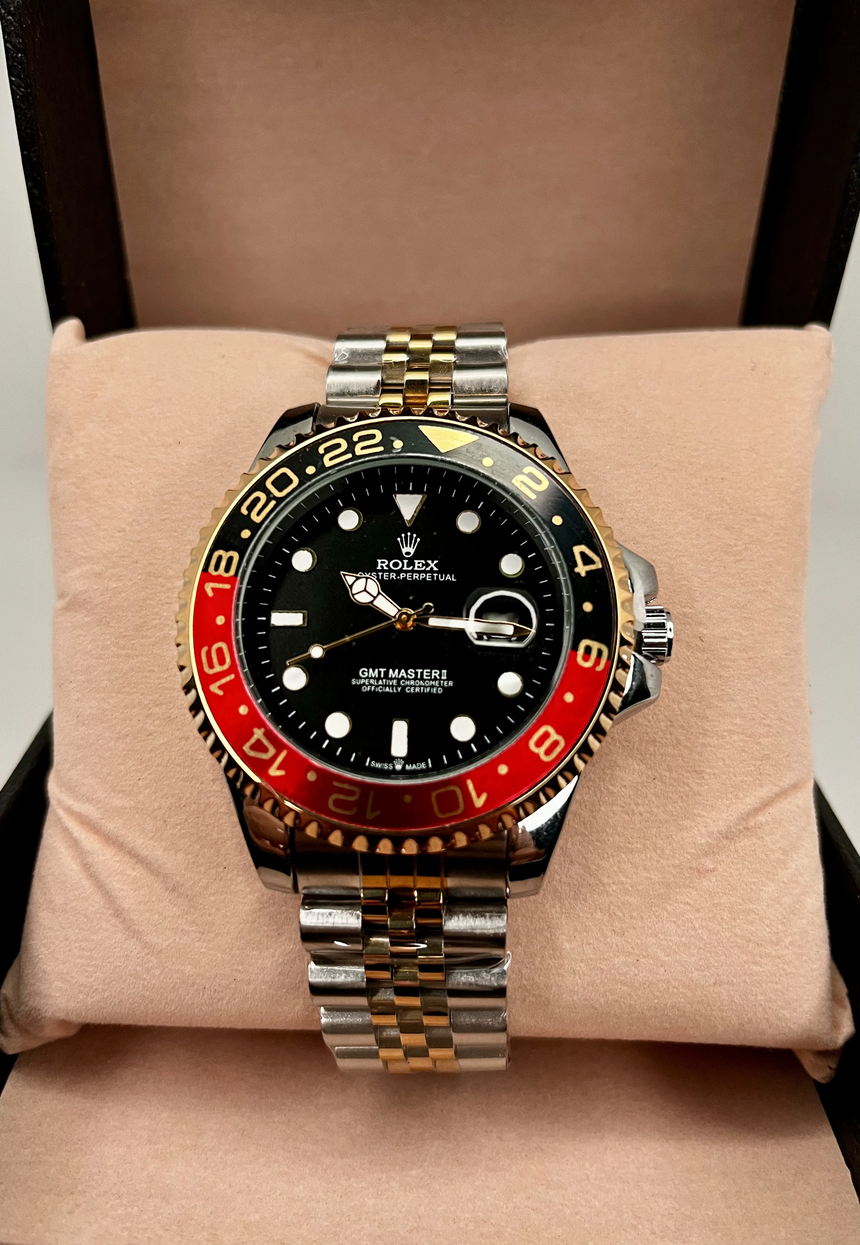 ROLEX GMT-MASTER II  BLACK/RED + Boite