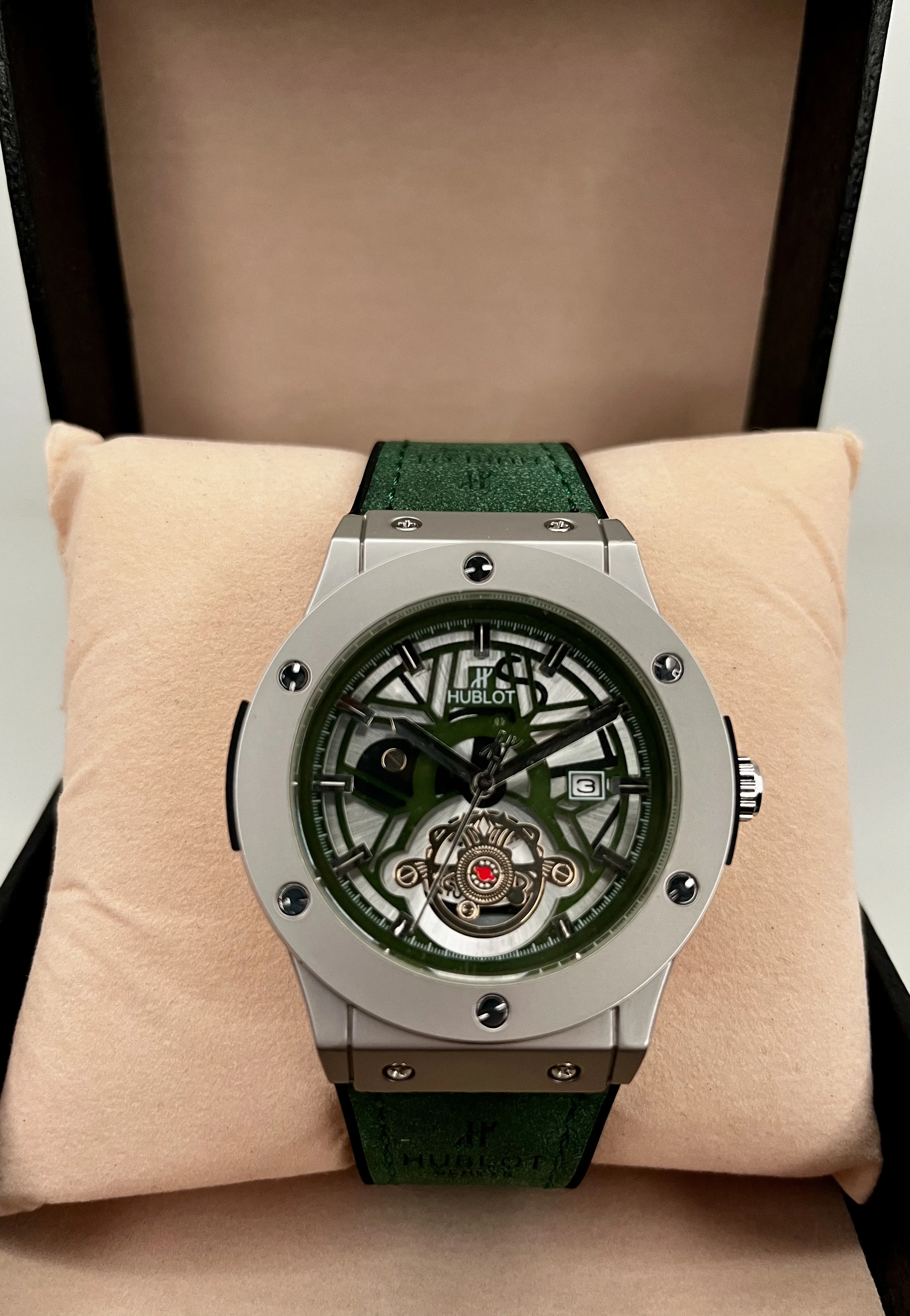 Hublot - Green/Silver + Boite
