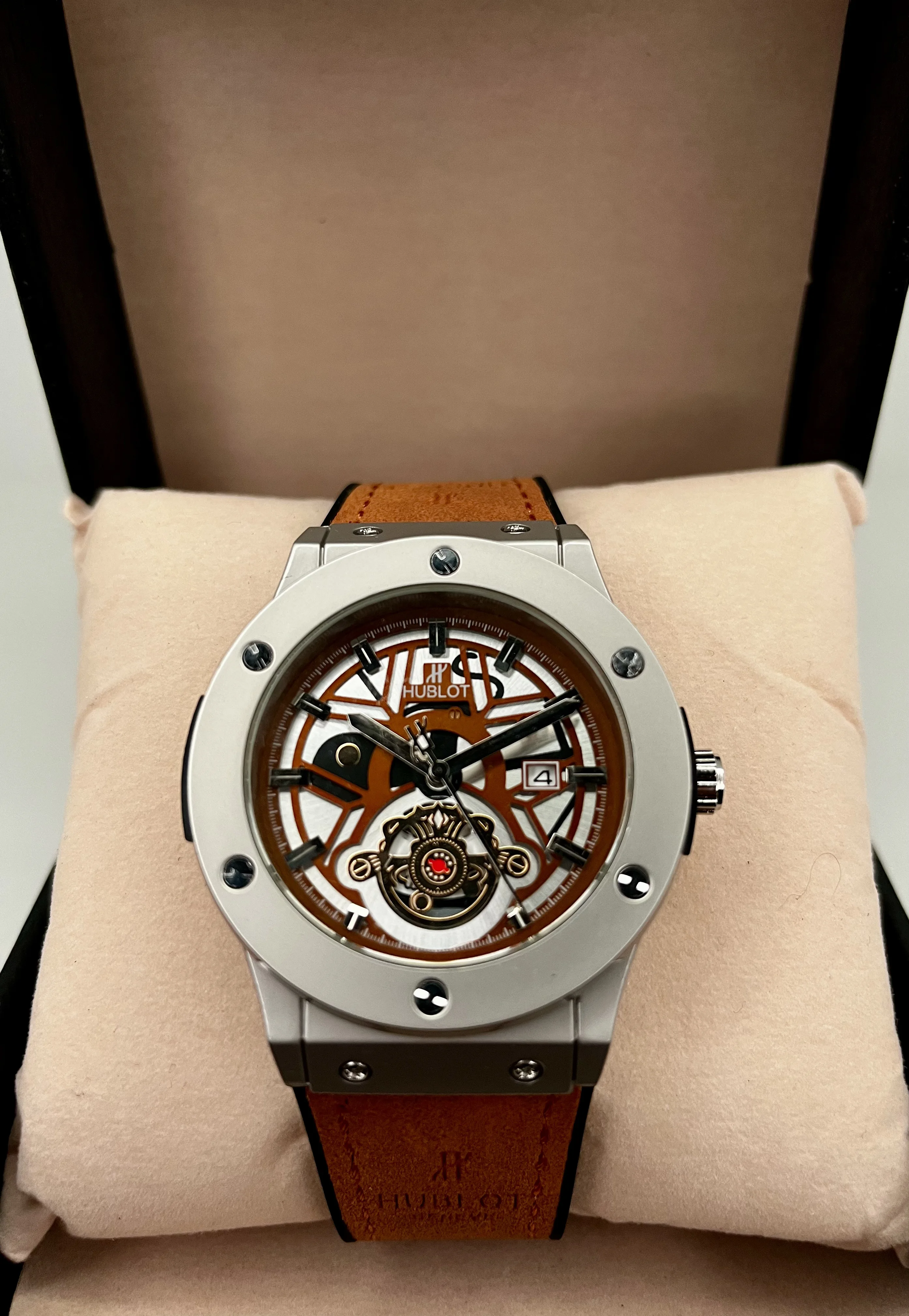 Hublot - Brown/Silver + Boite