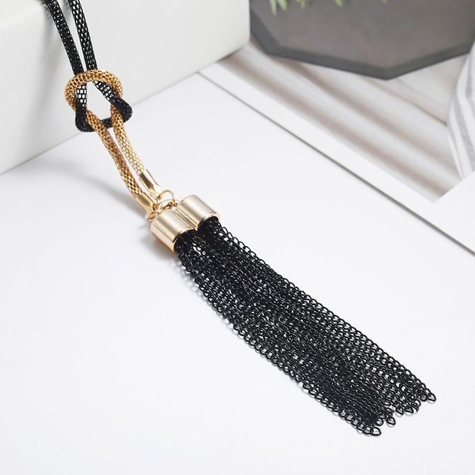 New Female Pendant Tassel Long Chain Necklace
