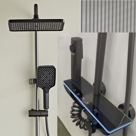 🚿 اكتشف تجربة استحمام فاخرة مع دوش Piano LED