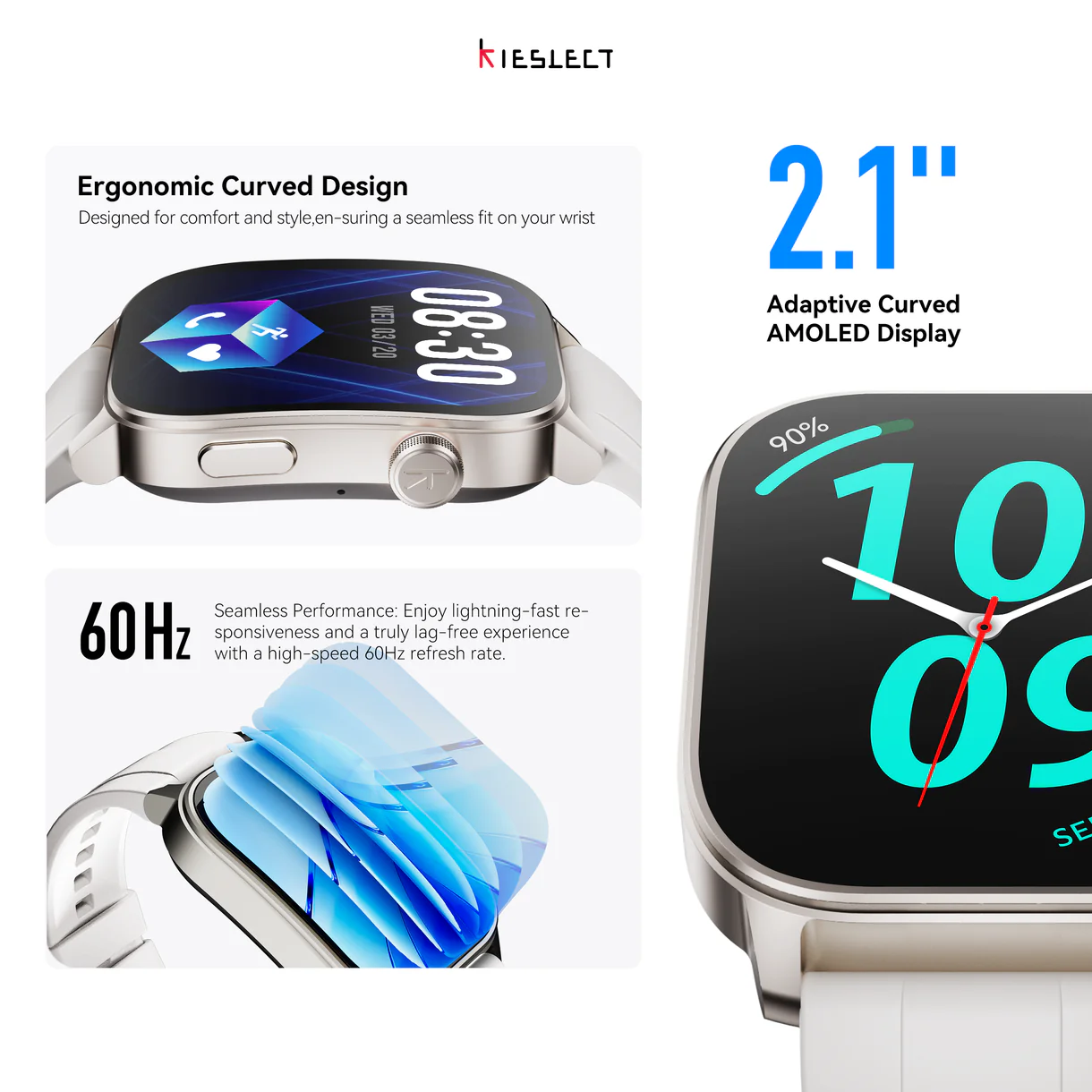 Kieslect KS3 ELITE GPS Positioning 5ATM Waterproof + ( Bracelet cuir offert )