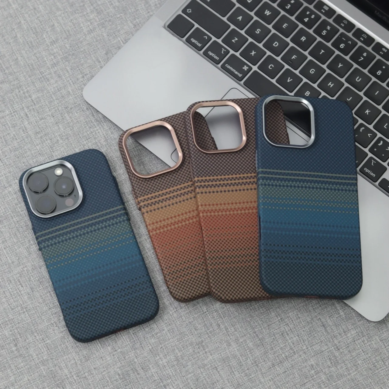 Carbon Fiber Texture Magsafe design iPhone Case