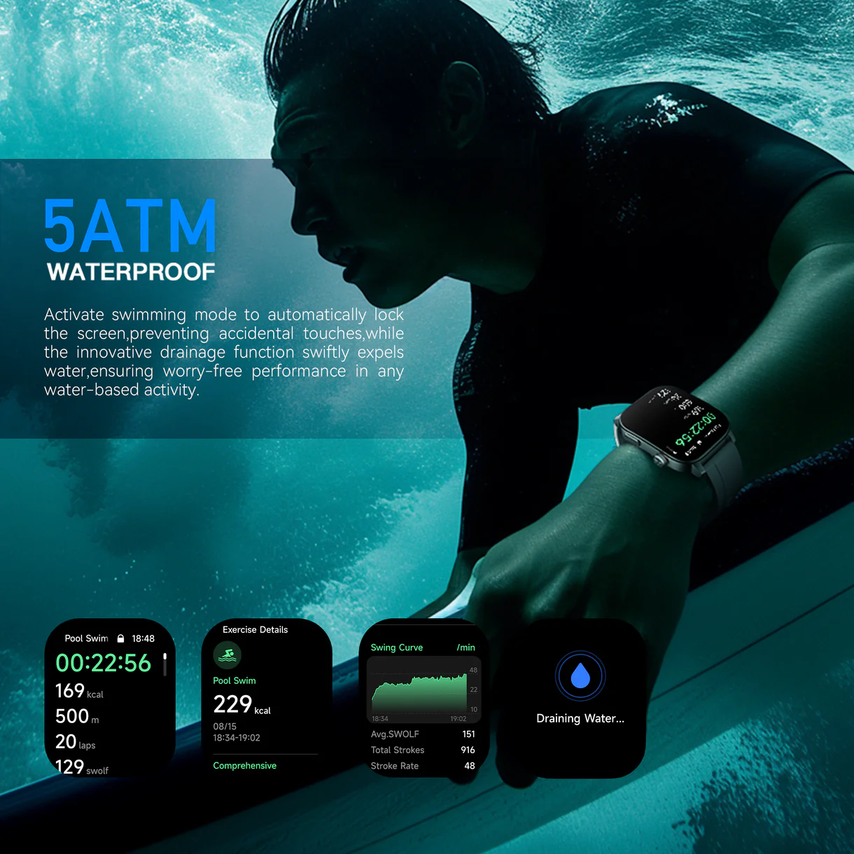 Kieslect KS3 ELITE GPS Positioning 5ATM Waterproof + ( Bracelet cuir offert )