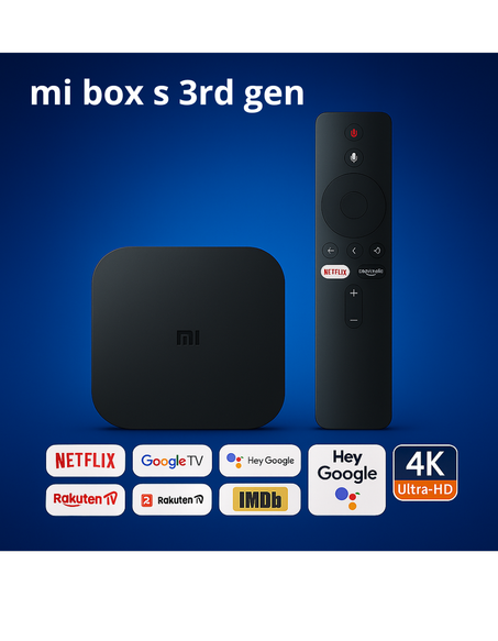 Xiaomi MI TV Box S (3rd Gen) - 4K 32GB WiFi 6 Google TV - 3ème génération Modèle 2026