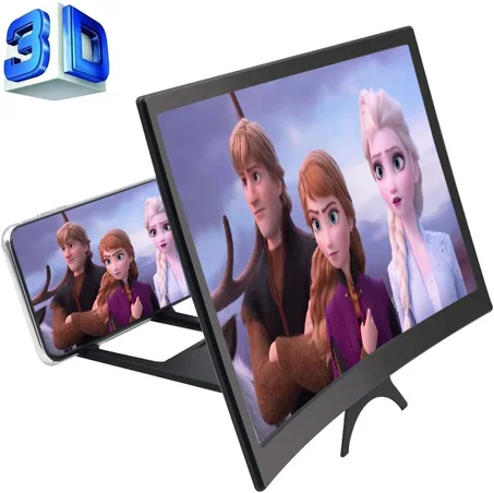 مضخم شاشة الهاتف HD منحني