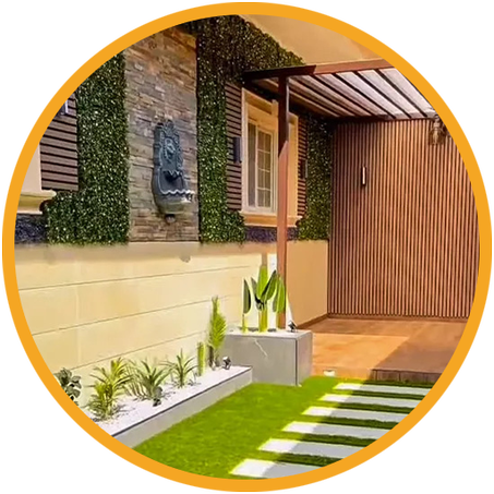 المنزل و الحديقة