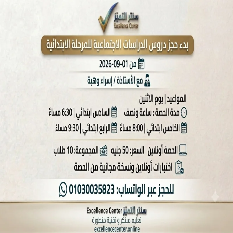 الدراسات الاجتماعية  للمرحلة الابتدائية