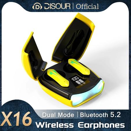 Écouteurs sans fil bluetooth X16 Gaming Lights