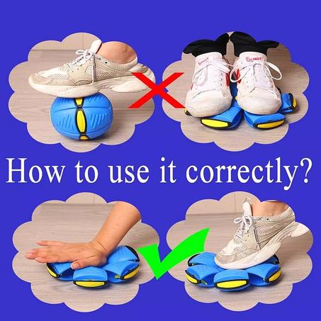 الكرة السحريه للإطفال والكبار للعب في الهواء الطلق محمولة مع ميزات سحرية، يمكنك التبديل بحرية من الكرةإلى الصحن⚽🥏