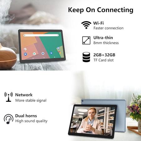 الجهاز اللوحي الأفضل على الإطلاق للألعاب، Tap Onn Pro بشاشة 10.1 إنش FHD بخلفية من الأستيل المقاوم للضربات، ببطارية عملاقة 6600ملي أمبير، Ram3GB، وذاكرة تخزينيه 32GB