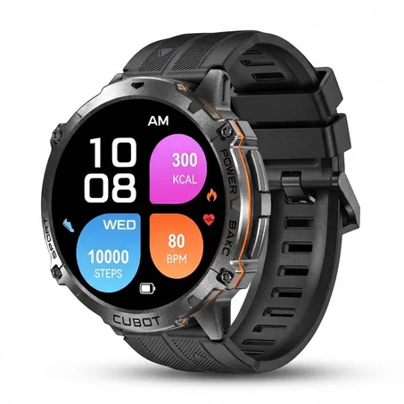 الساعة الذكية الأحدث  CUBOT X3    بشاشة نوع AMOLED مقاس 1.73 بوصه، بطارية 900 مللي أمبير، ساعة ذكية رياضية مقاومة للماء، تدعم مكالمات البلوتوث، قياس معدل ضربات القلب