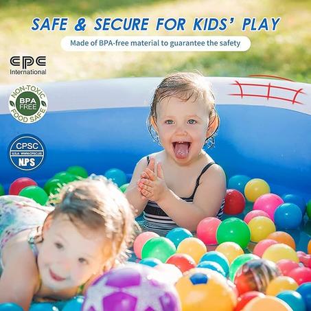 حوض استحمام  مزدوج عائلي قابل للطي والنفخ يحتوي على ثلاث طبقات يتحمل اوزان الكبار وعازل، حوض السباحة يأتي  بسعة 2000 لتر ( 305سم×185سم×60سم)