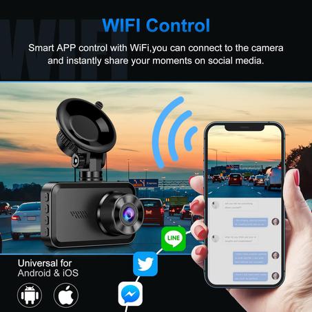 2✖️1 داش كام المختلفة كلياً، شاشة لمس وباللغة العربية، تسجيل أمامي وخلفي و مزوده بتقنية Wifi لتوصيل الكاميرا بالتطبيق على الهاتف المحمول 🤯